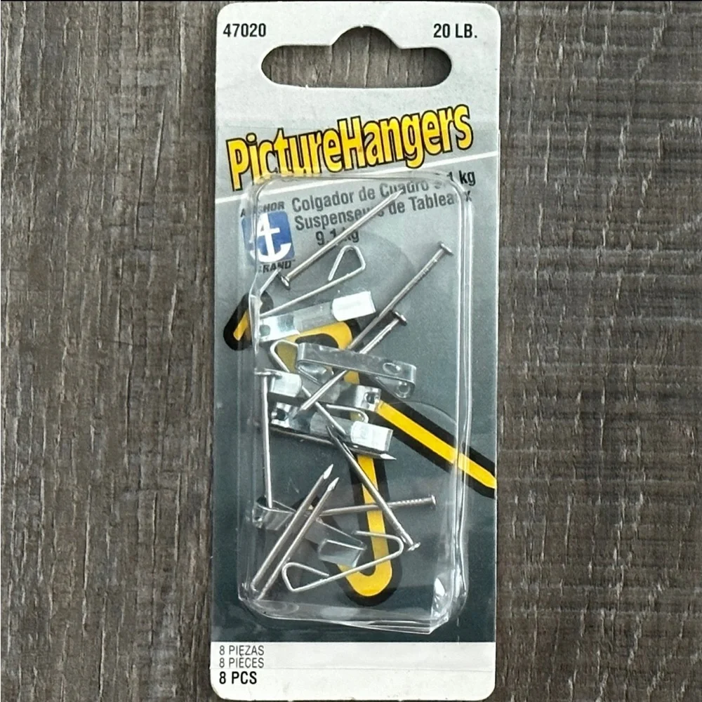 💞 New 8-Count 20lb Picture Hangers
